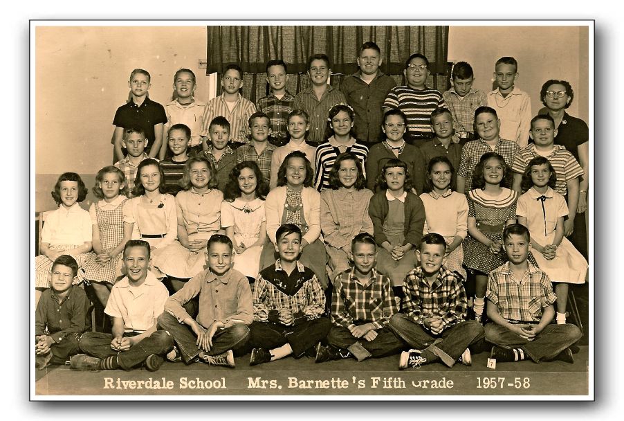 Riverdale Elementary, Mrs. Barnette's Fifth Grade 1957-58