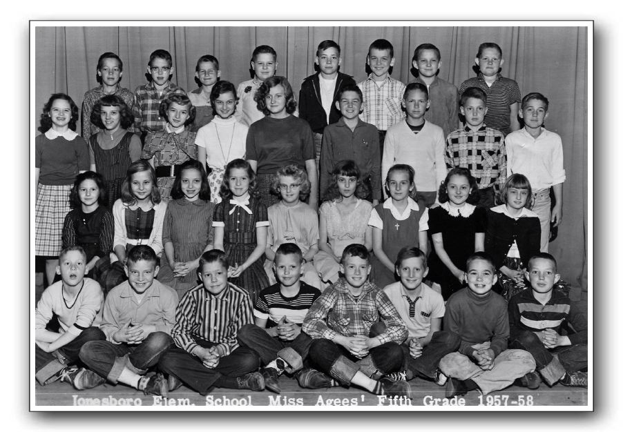 South Jonesboro Elementary, Mrs. Agee's Fifth Grade 1957-58