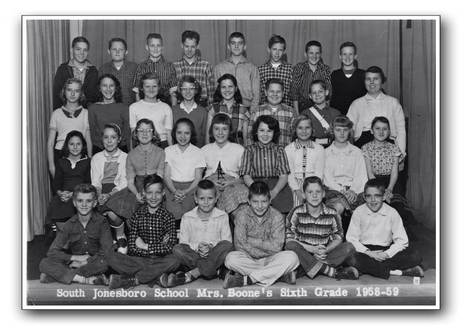 South Jonesboro Elementary, Mrs. Boone's Sixth Grade 1958-59