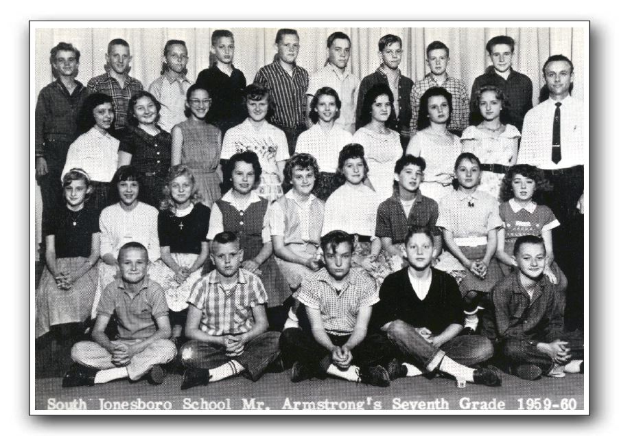 South Jonesboro School, Mr. Armstrong's Seventh Grade 1959-60