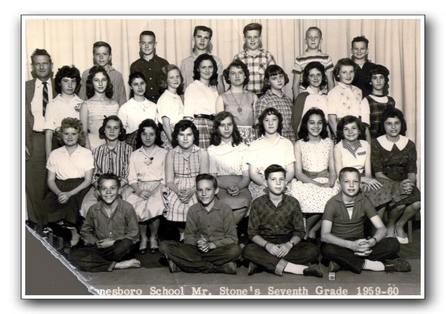 South Jonesboro Elementary, Mr. Stone's Seventh Grade 1959-60